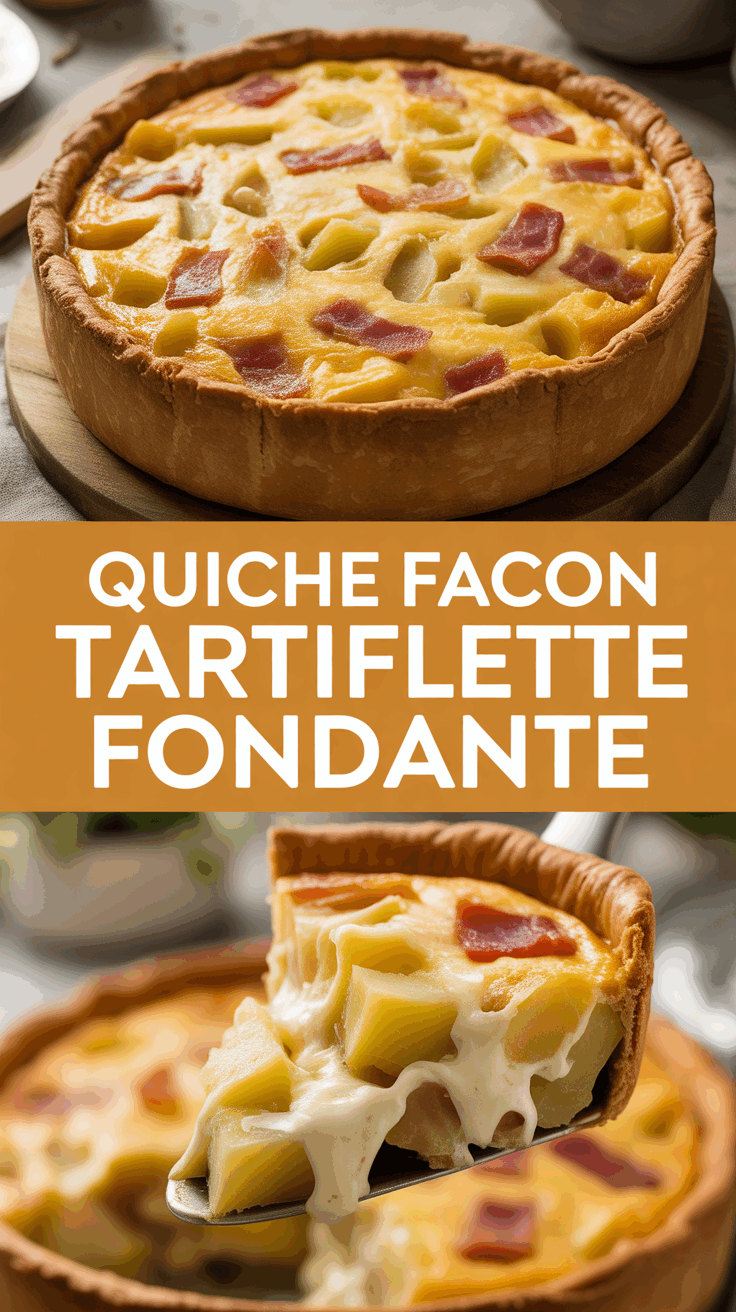 Quiche façon tartiflette fondante