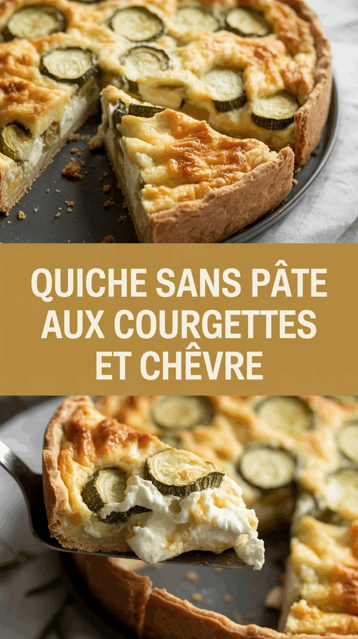 Quiche sans pâte aux courgettes et chèvre
