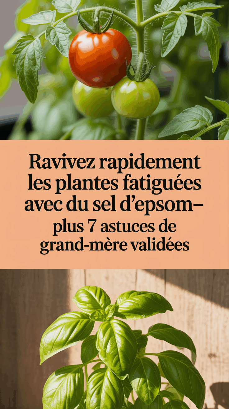 Ravivez Rapidement les Plantes Fatiguées avec du Sel d&rsquo;Epsom—Plus 7 Astuces de Grand-mère Validées