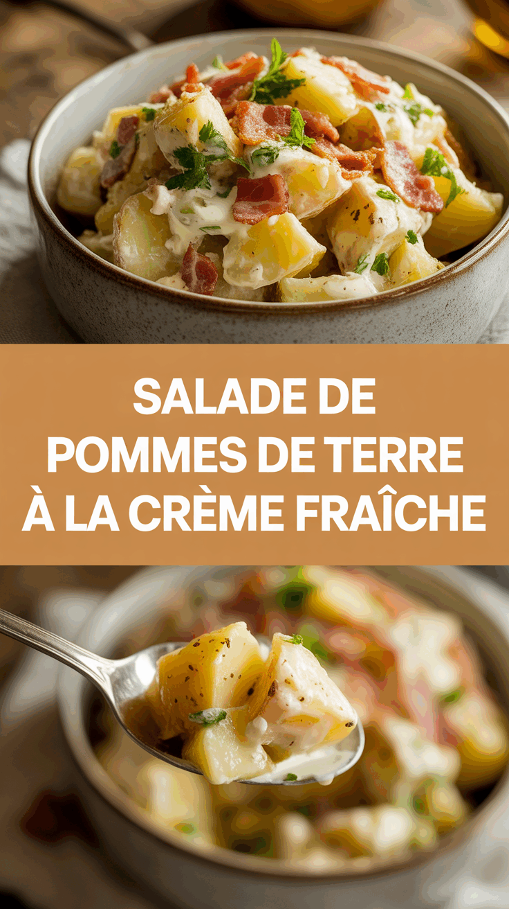 Salade de pommes de terre à la crème fraîche