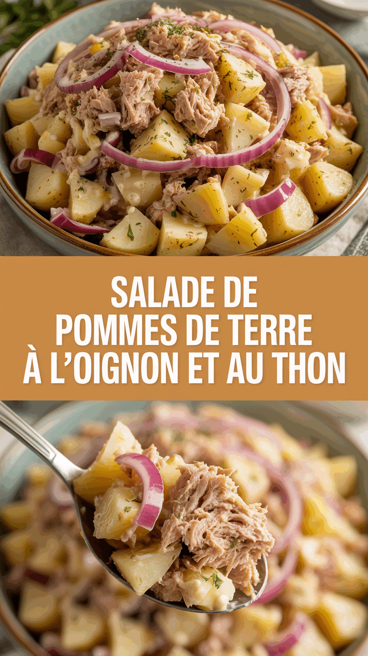 Salade de pommes de terre à l’oignon et au thon