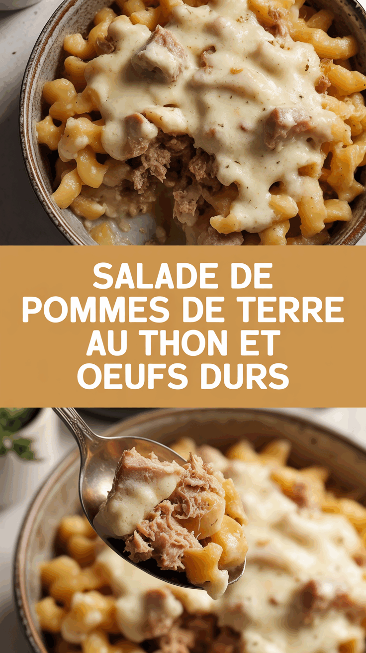Salade de pommes de terre au thon et oeufs durs