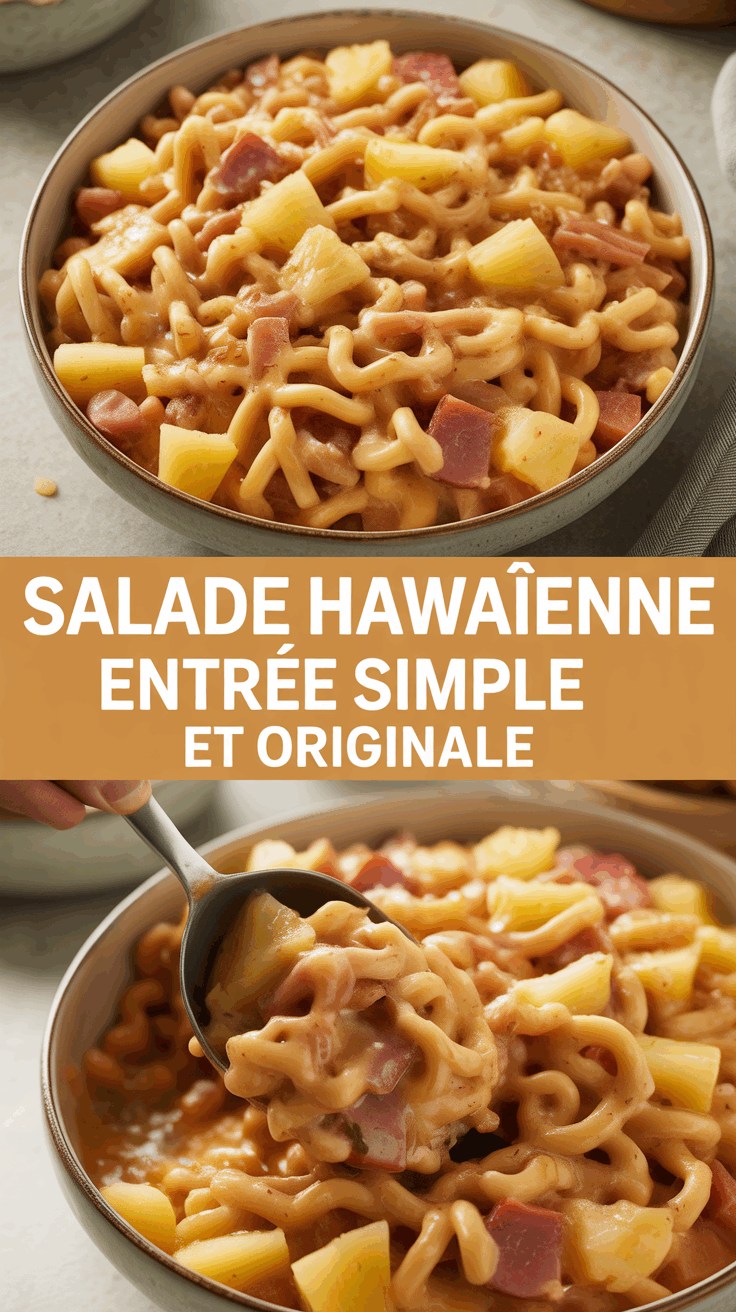 Salade hawaïenne entrée simple et originale