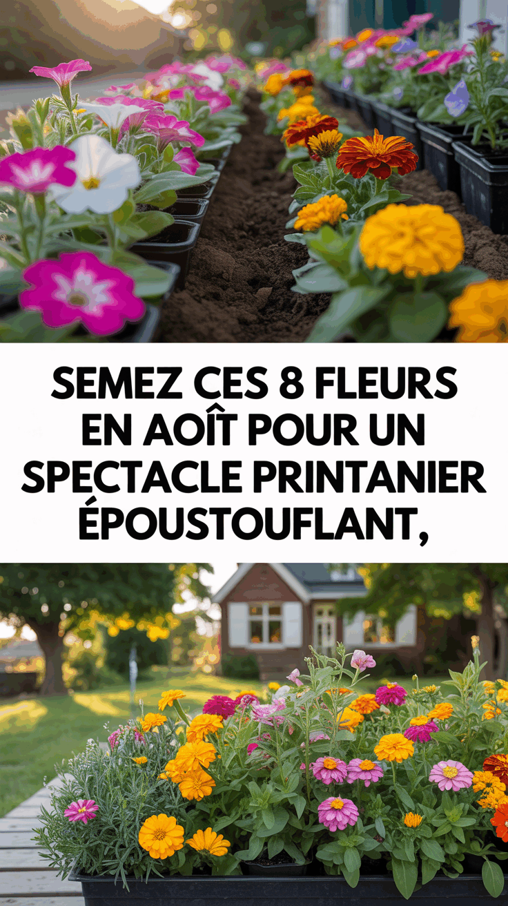 Semez ces 8 fleurs en août pour un spectacle printanier époustouflant