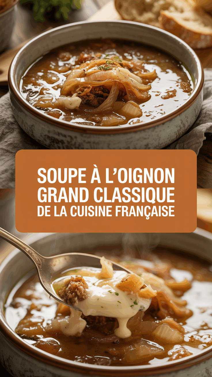 Soupe à l’oignon Grand classique de la cuisine française