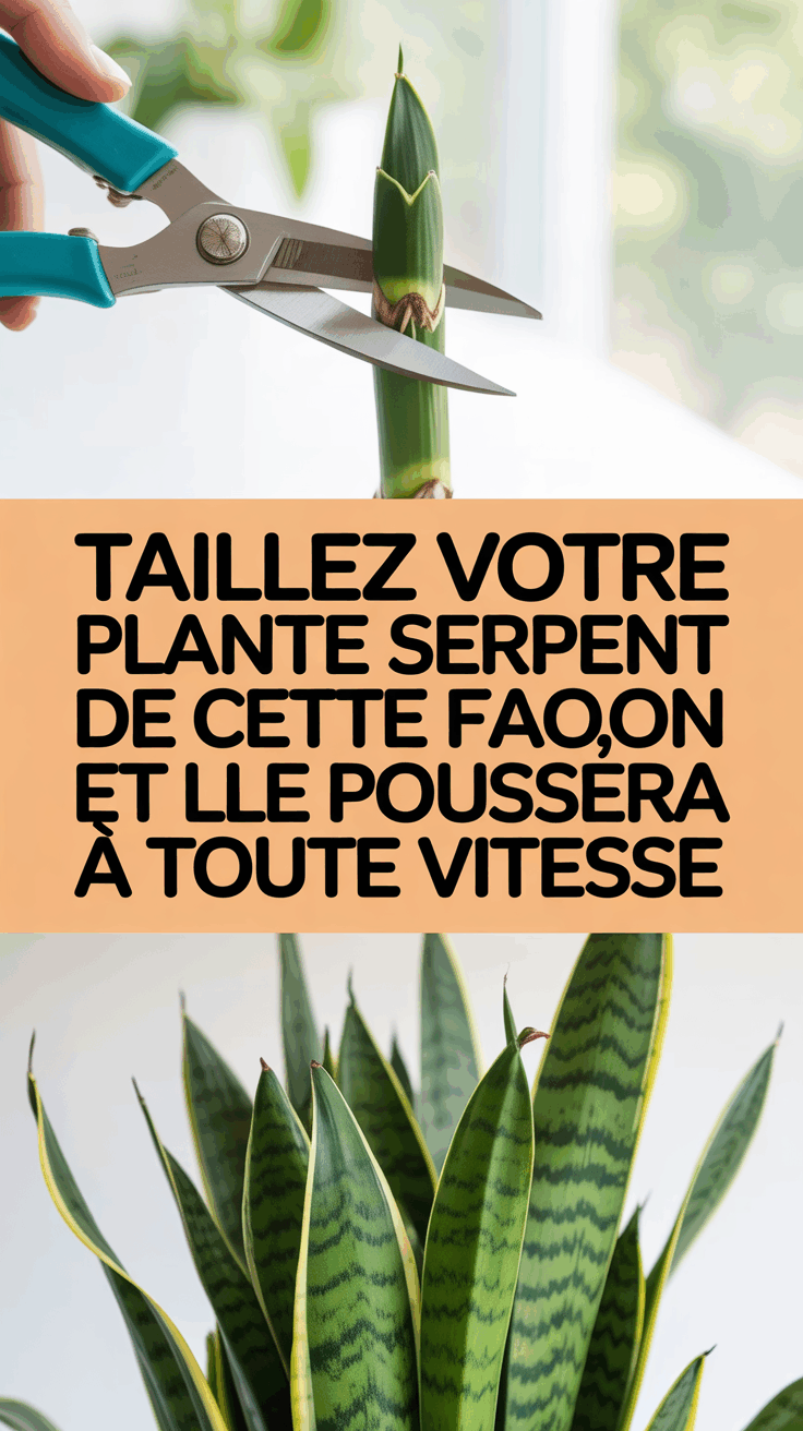 Taillez votre plante serpent de cette façon et elle poussera à toute vitesse