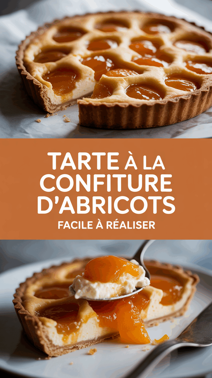 Tarte à la confiture d’abricots facile à réaliser