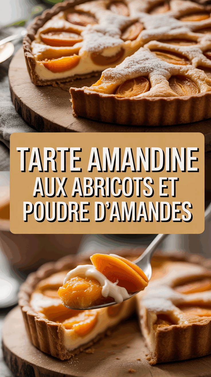 Tarte amandine aux abricots et poudre d&rsquo;amandes