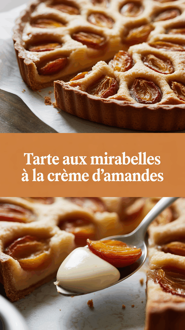 Tarte aux mirabelles à la crème d’amandes