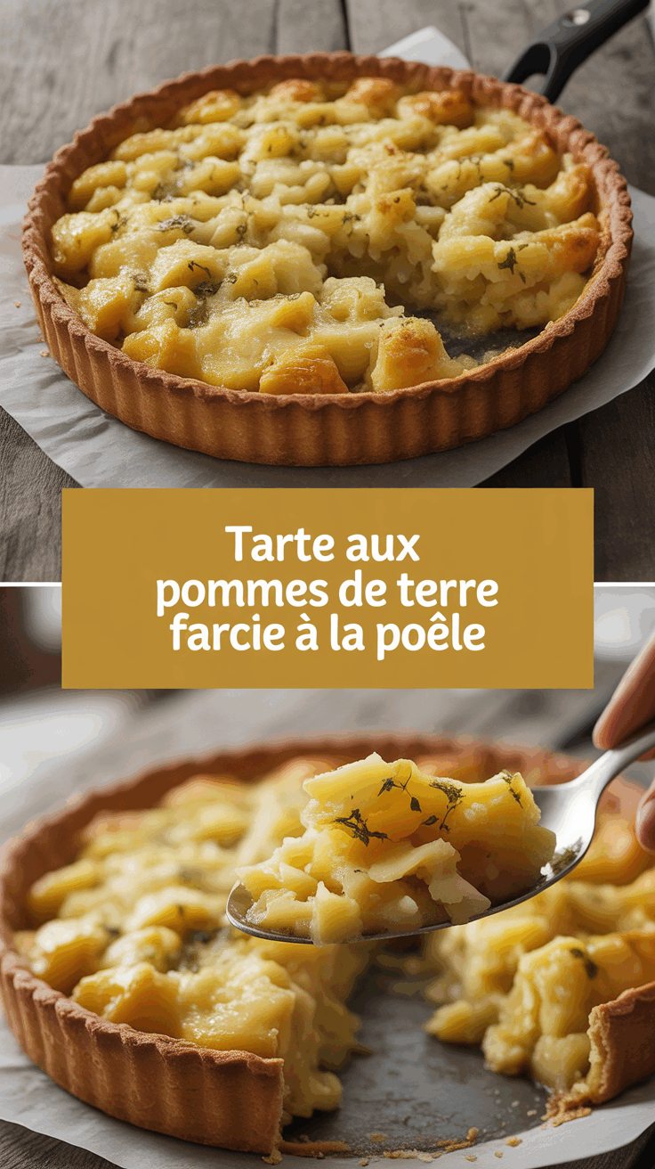 Tarte aux pommes de terre farcie à la poêle