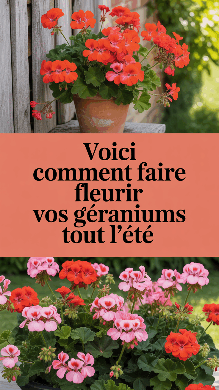 Voici comment faire fleurir vos géraniums tout l&rsquo;été