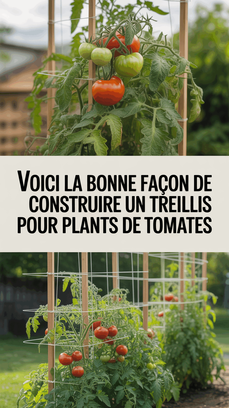 Voici la bonne façon de construire un treillis pour plants de tomates