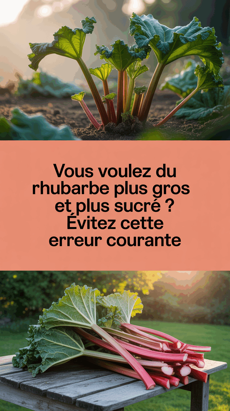 Vous Voulez Du Rhubarbe Plus Gros et Plus Sucré ? Évitez Cette Erreur Courante