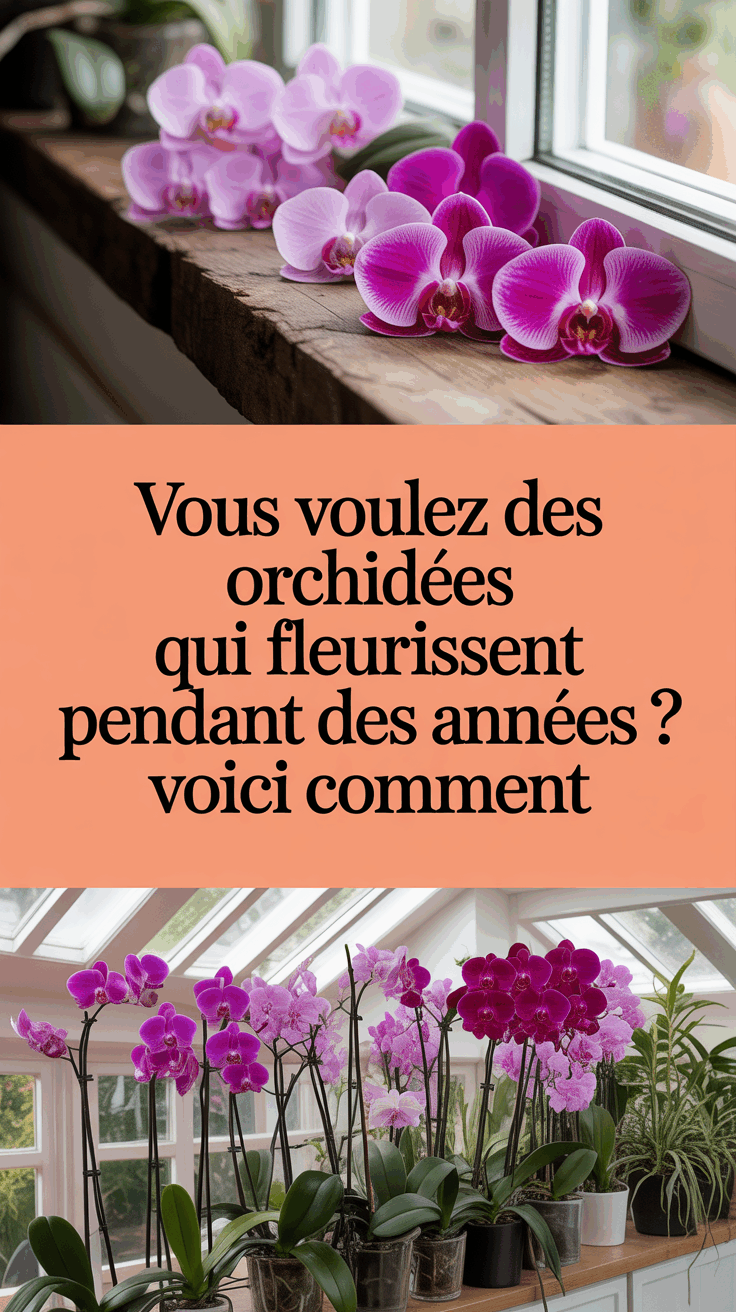 Vous voulez des orchidées qui fleurissent pendant des années ? Voici comment