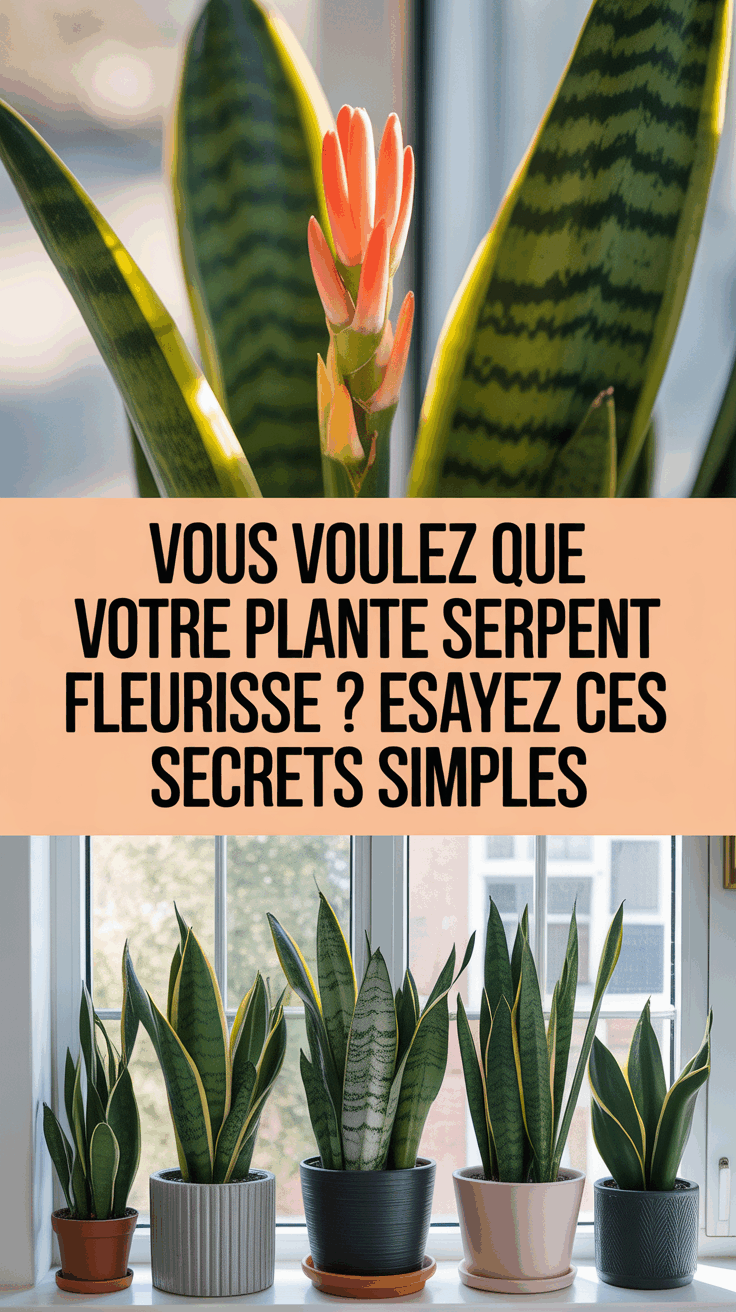 Vous voulez que votre plante serpent fleurisse ? Essayez ces secrets simples