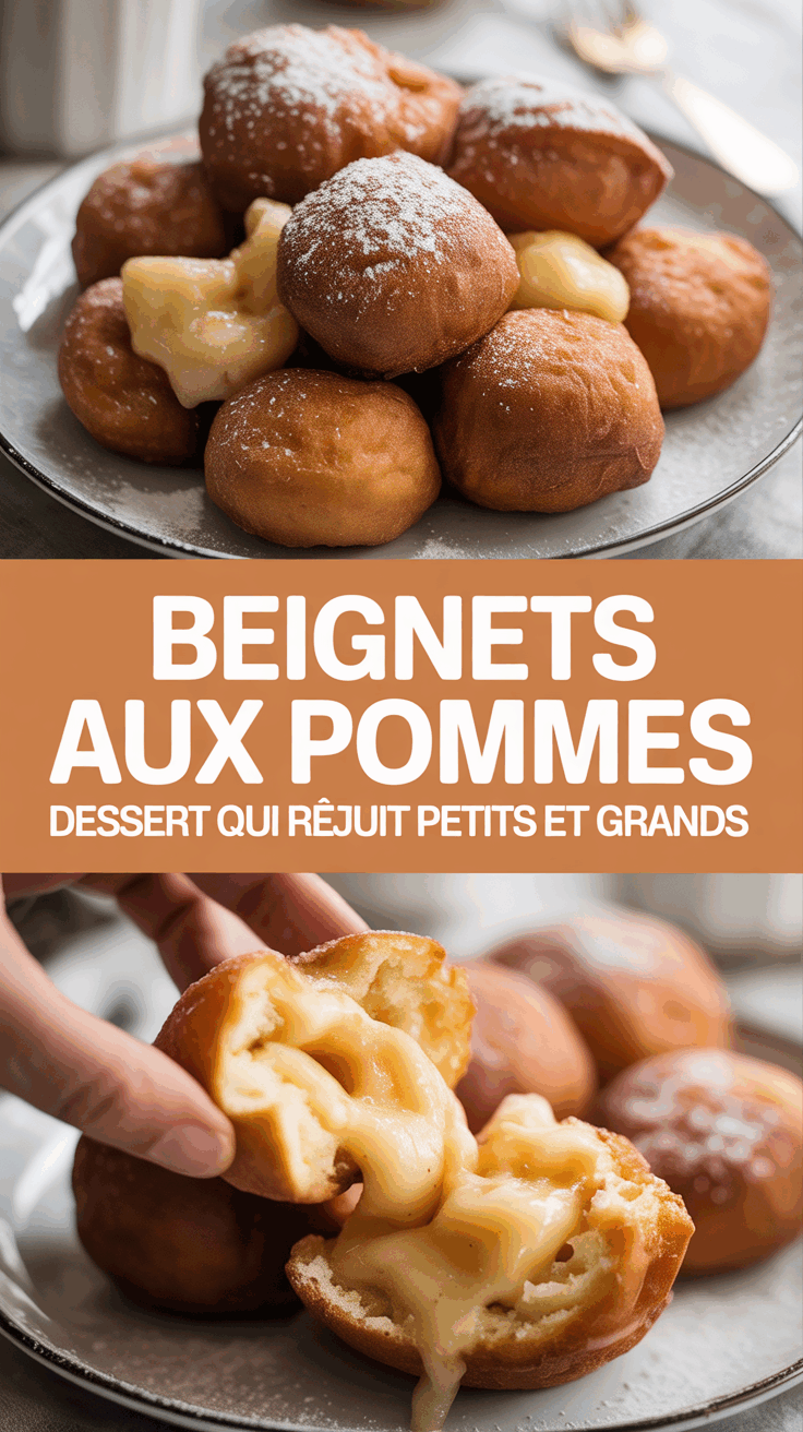 beignets aux pommes dessert qui réjouit petits et grands