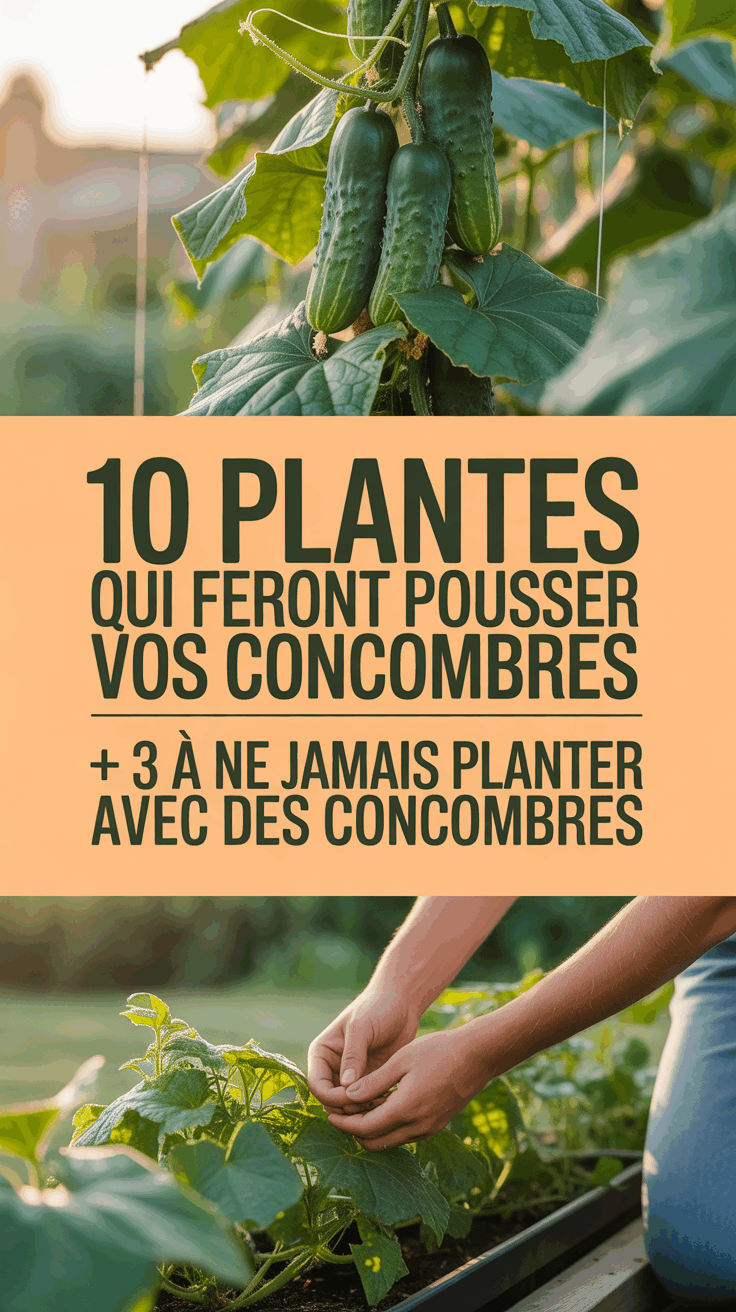 10 Plantes Qui Feront Pousser Vos Concombres + 3 À Ne Jamais Planter Avec des Concombres
