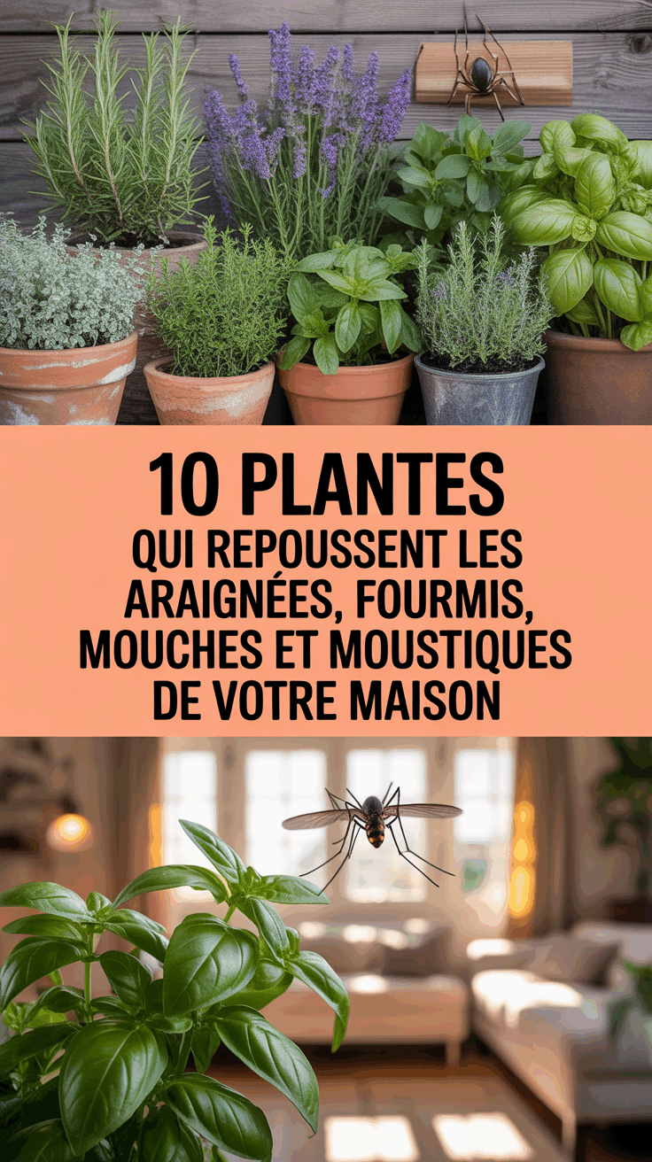 10 Plantes Qui Repoussent les Araignées, Fourmis, Mouches et Moustiques de Votre Maison