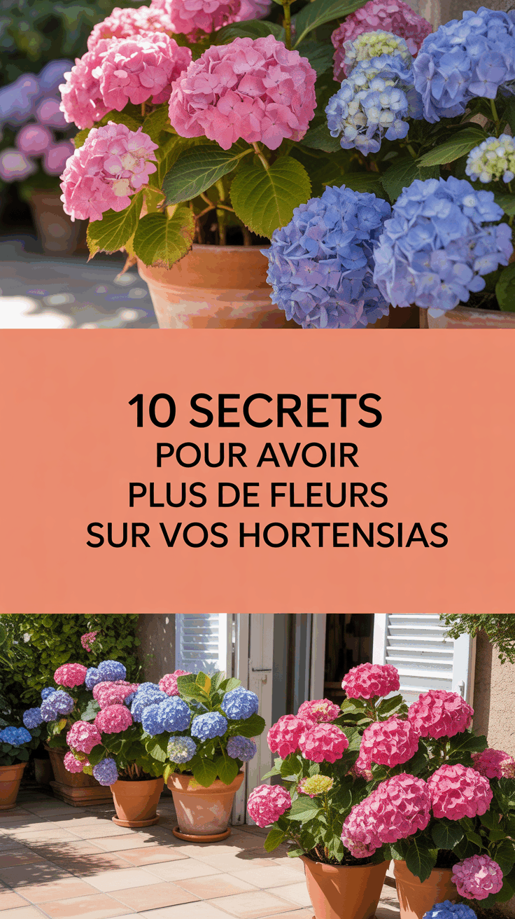 10 Secrets pour avoir plus de fleurs sur vos hortensias