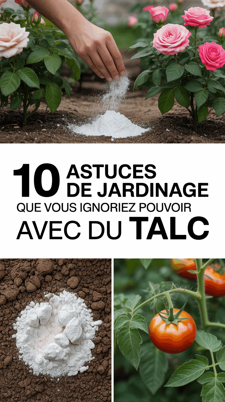10 astuces de jardinage que vous ignoriez pouvoir faire avec du talc