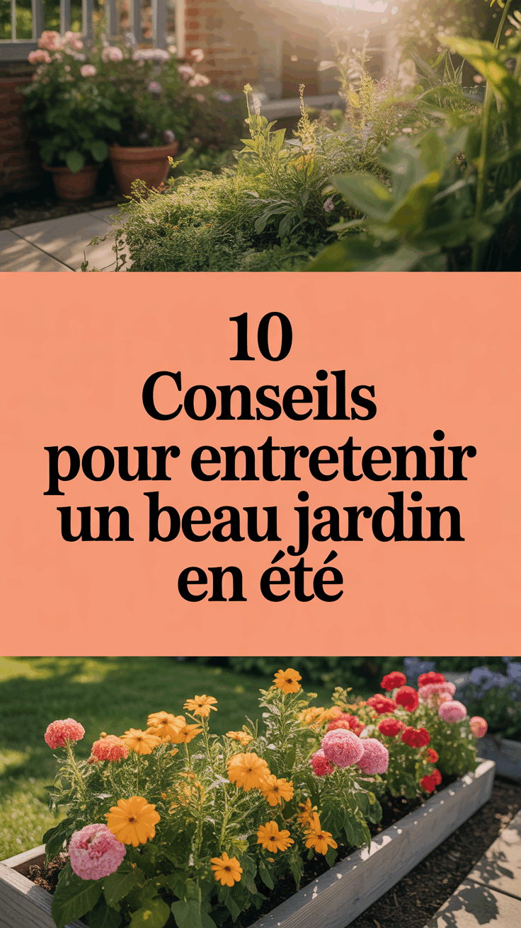 10 conseils pour entretenir un beau jardin en été