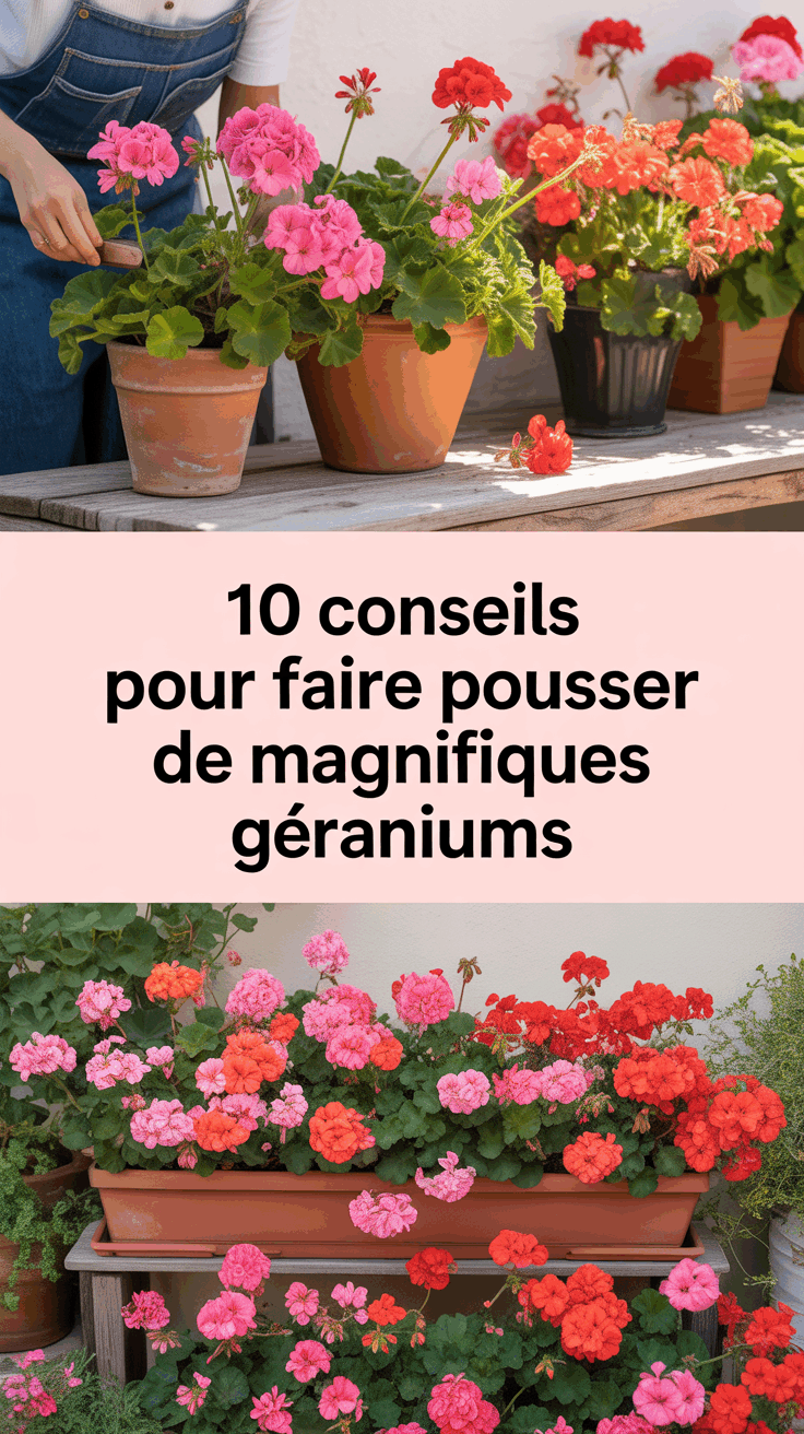 10 conseils pour faire pousser de magnifiques géraniums