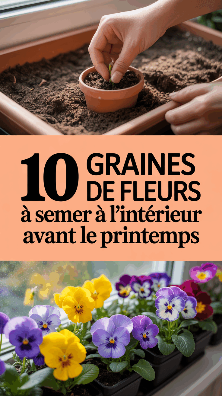 10 graines de fleurs à semer à l&rsquo;intérieur avant le printemps