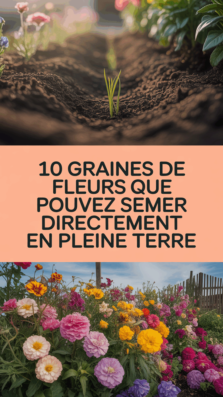 10 graines de fleurs que vous pouvez semer directement en pleine terre