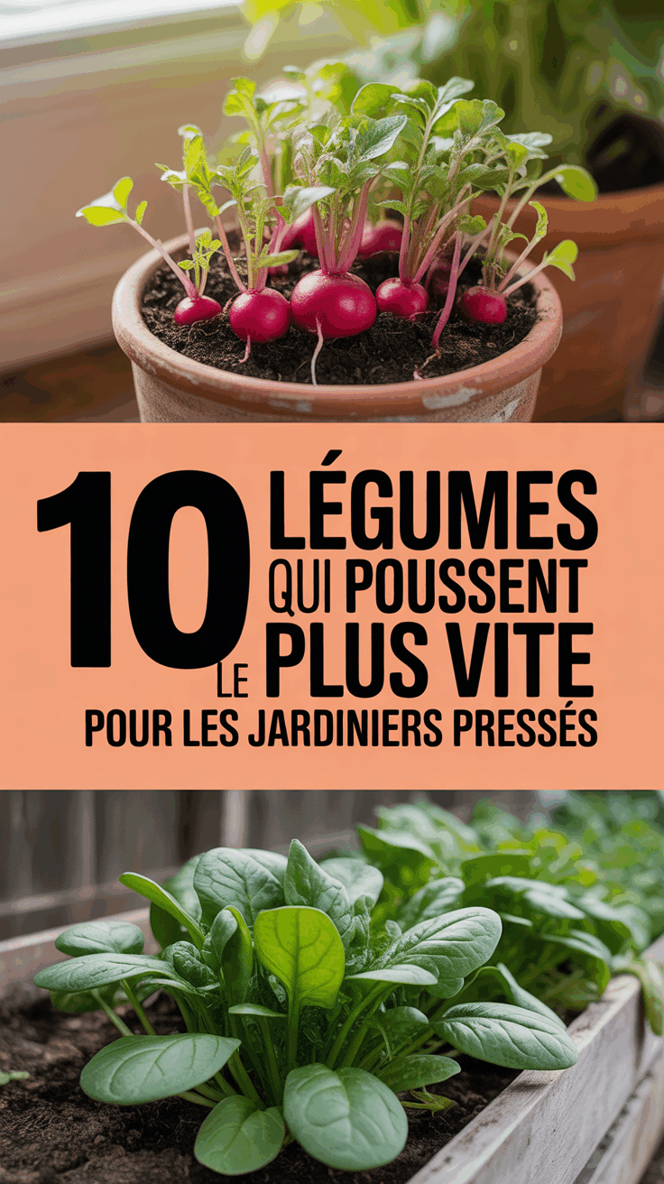 10 légumes qui poussent le plus vite pour les jardiniers pressés