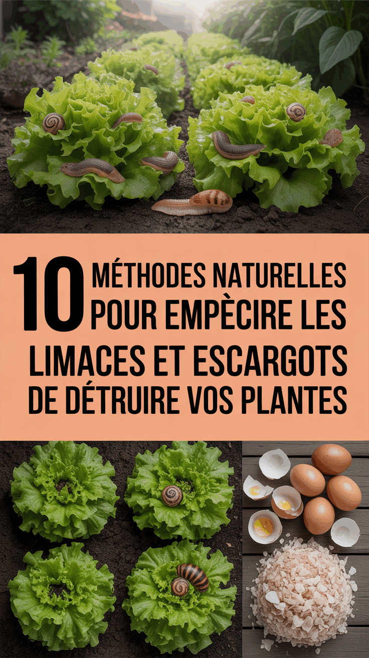 10 méthodes naturelles pour empêcher les limaces et escargots de détruire vos plantes