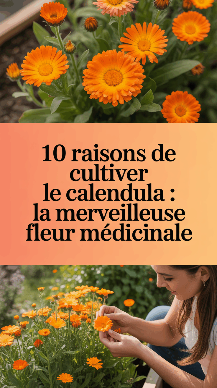 10 raisons de cultiver le calendula : la merveilleuse fleur médicinale