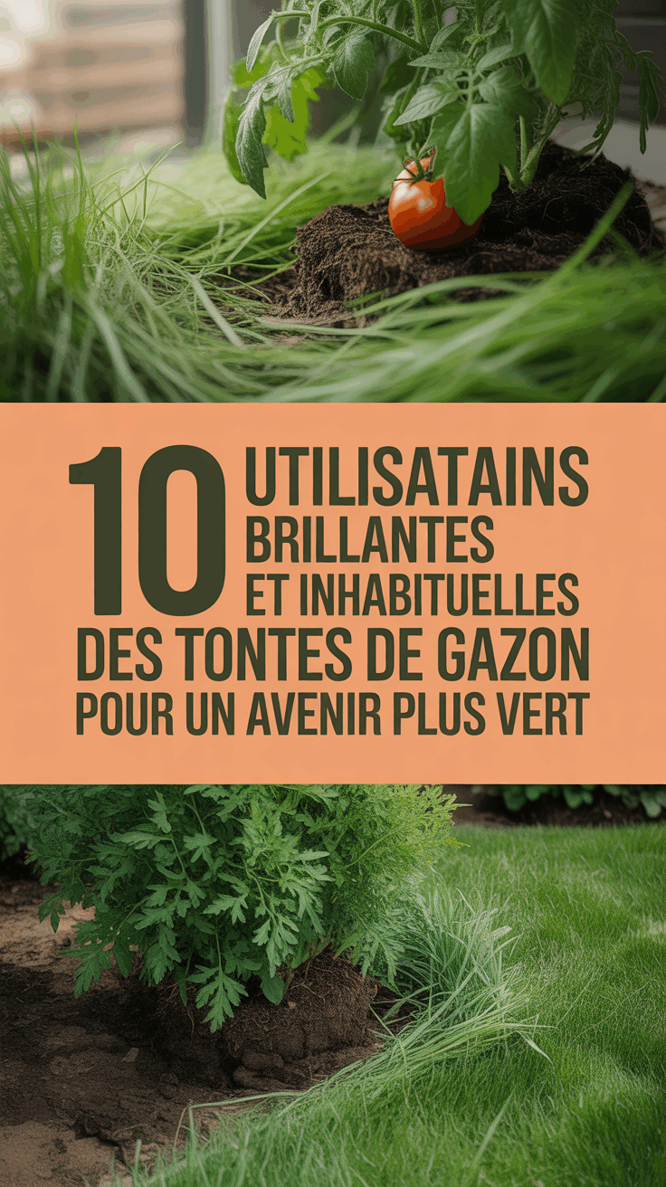 10 utilisations brillantes et inhabituelles des tontes de gazon pour un avenir plus vert