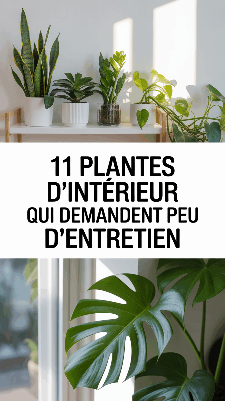 11 Plantes d’Intérieur Qui Demandent Peu d’Entretien