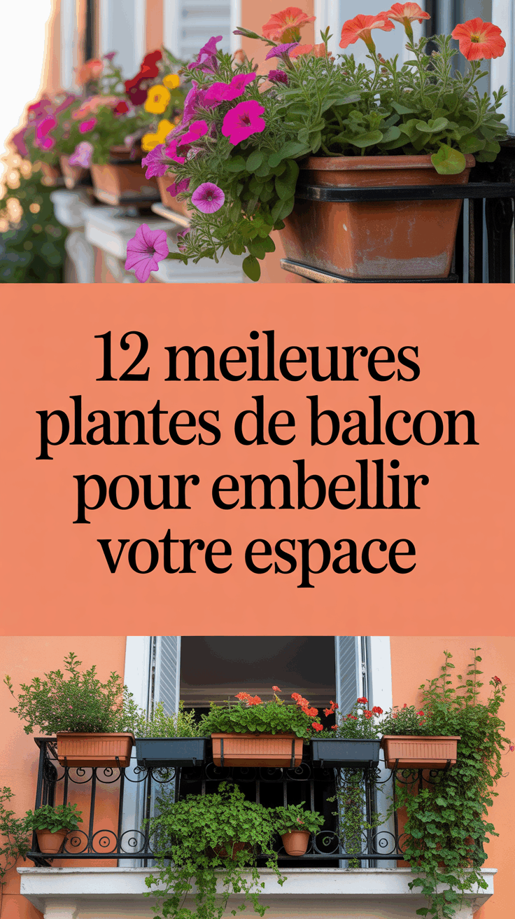 12 Meilleures Plantes de Balcon pour Embellir Votre Espace