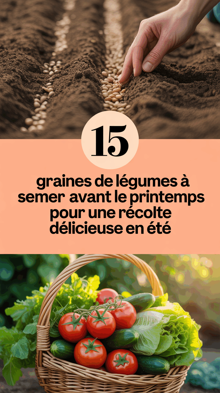 15 graines de légumes à semer avant le printemps pour une récolte délicieuse en été