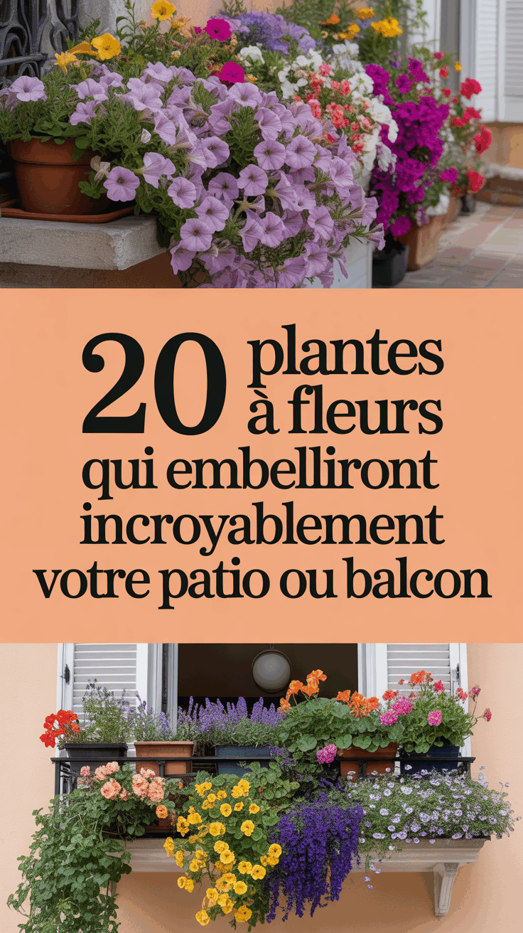 20 Plantes à Fleurs Qui Embelliront Incroyablement Votre Patio ou Balcon