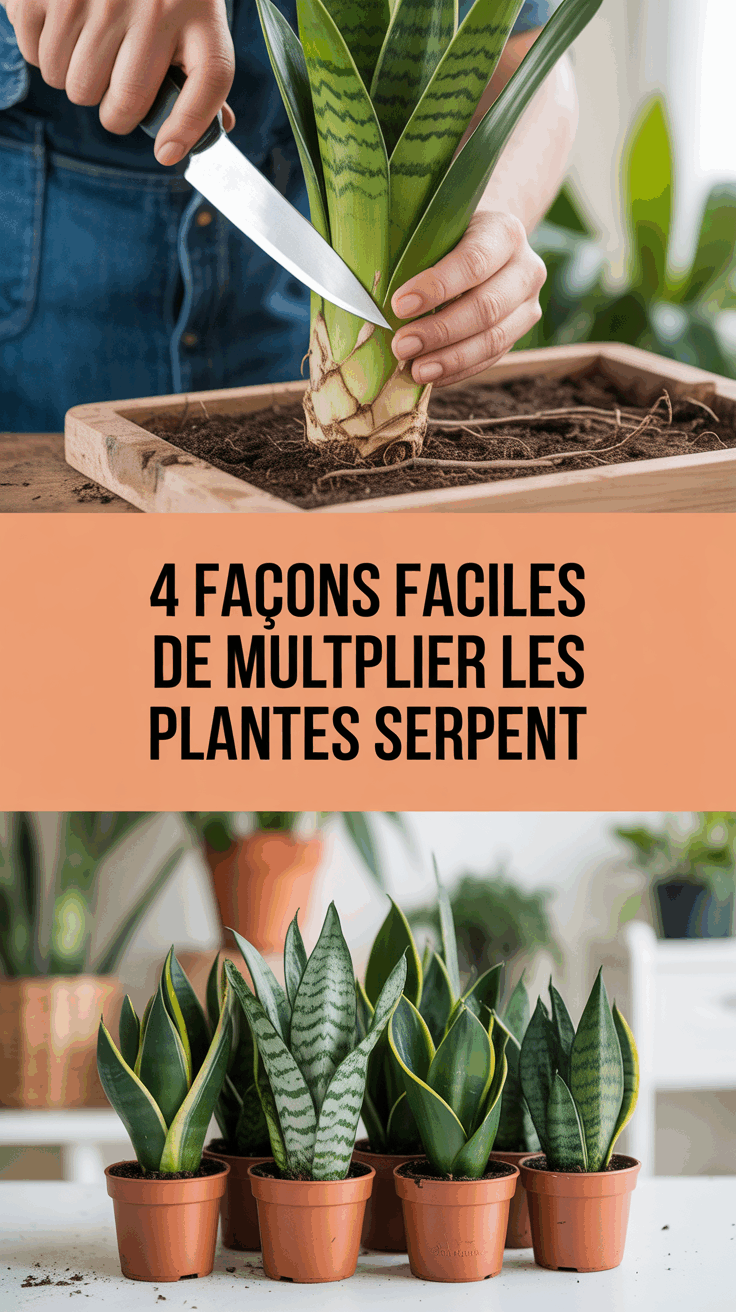 4 façons faciles de multiplier les plantes serpent