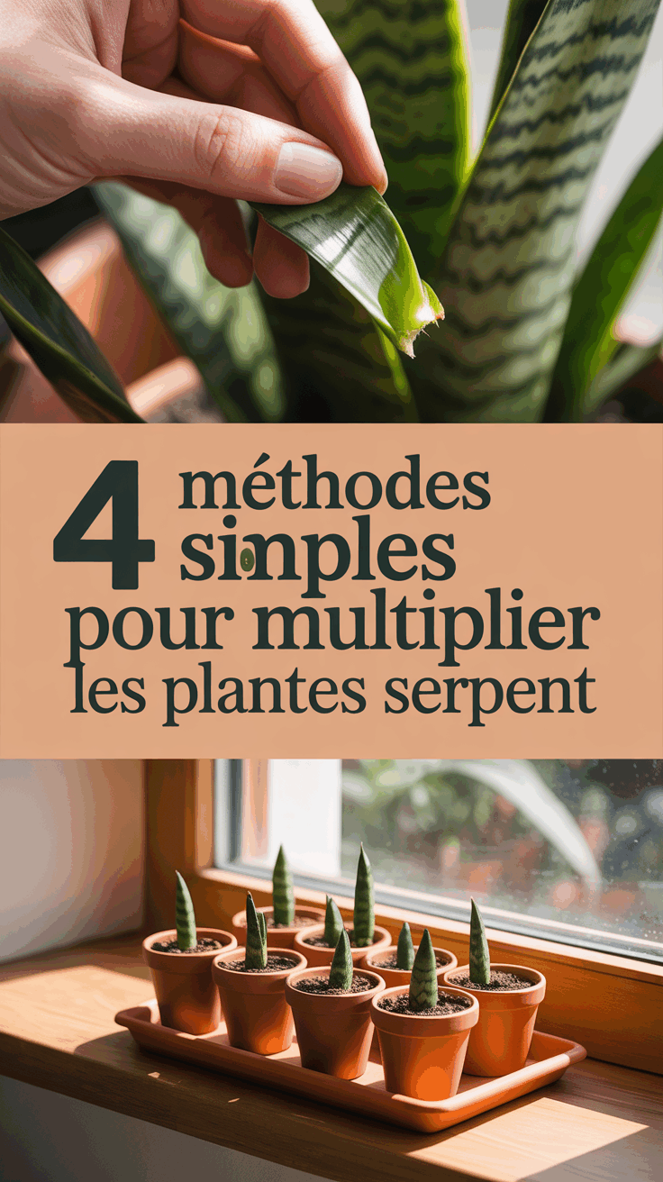 4 méthodes simples pour multiplier les plantes serpent