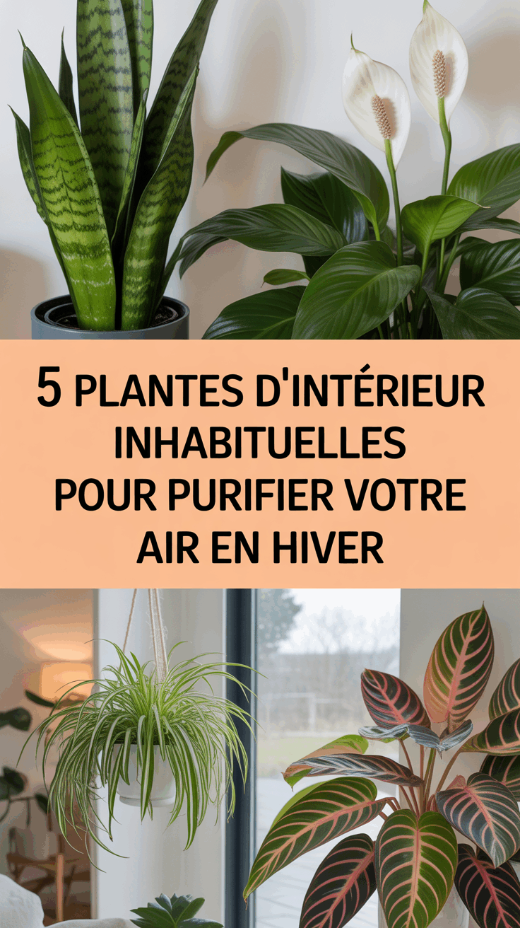 5 Plantes d'intérieur inhabituelles pour purifier votre air en hiver