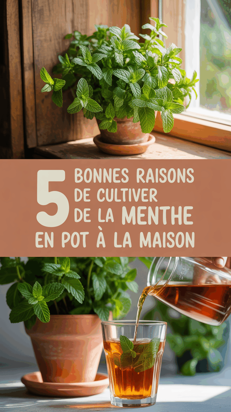 5 bonnes raisons de cultiver de la menthe en pot à la maison