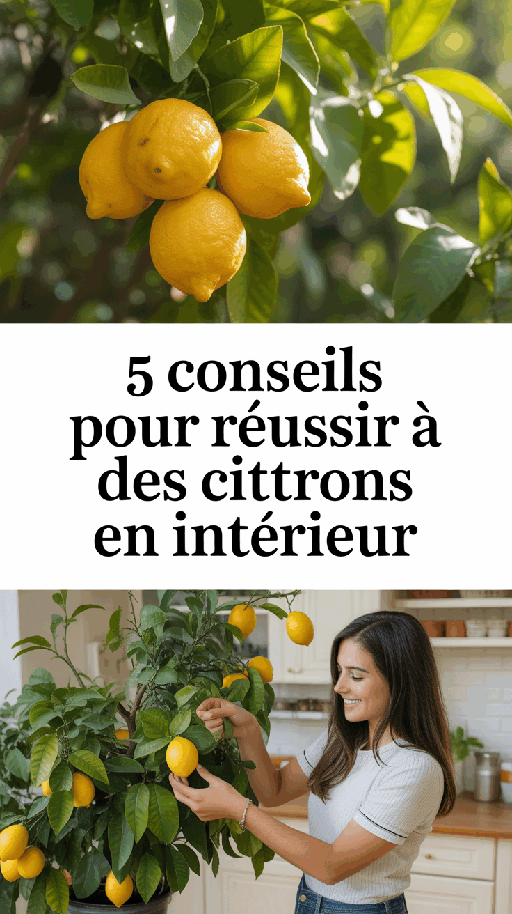 5 conseils pour réussir à cultiver des citrons en intérieur