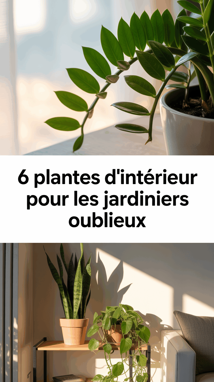 6 Plantes d’intérieur pour les jardiniers oublieux