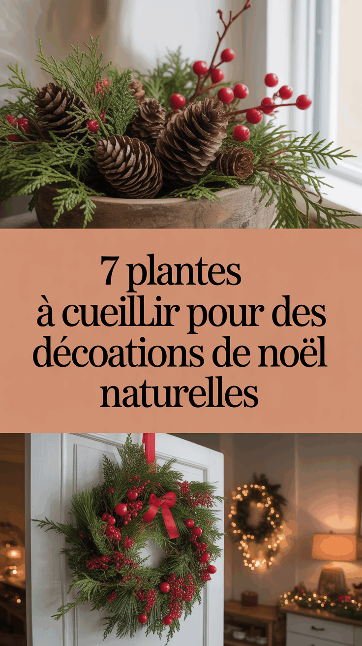 7 Plantes à Cueillir pour des Décorations de Noël Naturelles