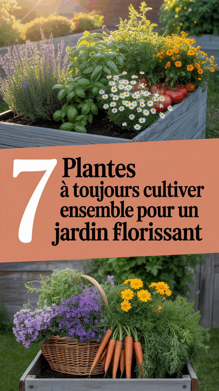 7 Plantes à Toujours Cultiver Ensemble pour un Jardin Florissant