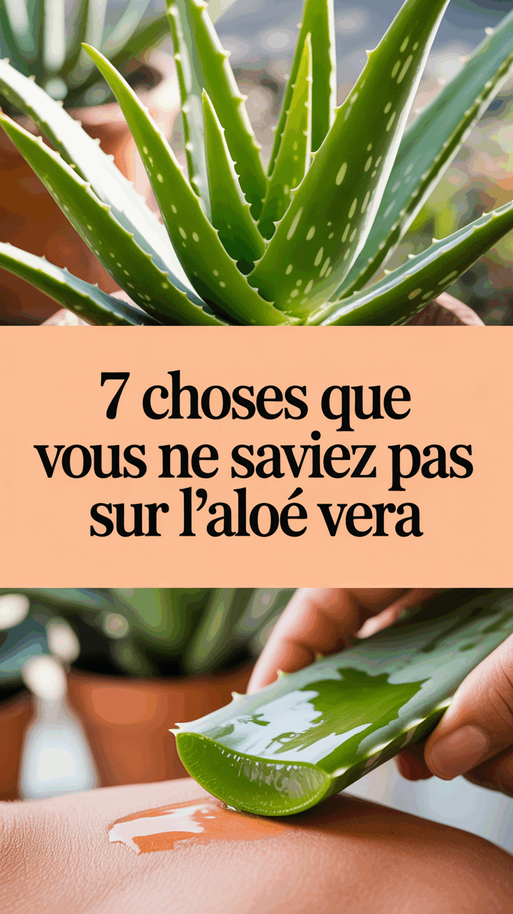 7 choses que vous ne saviez pas sur l’aloé vera
