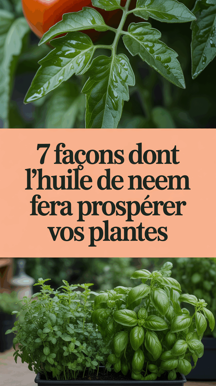 7 façons dont l&rsquo;huile de neem fera prospérer vos plantes