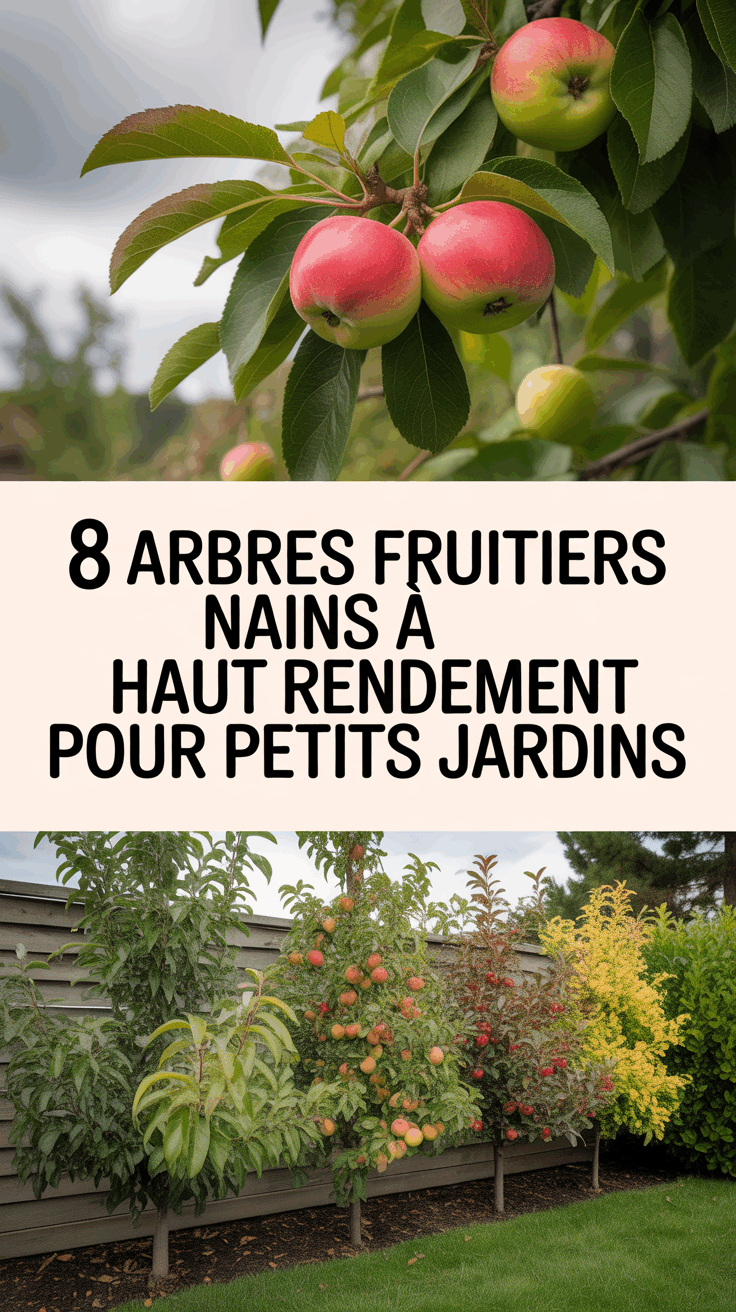 8 Arbres Fruitiers Nains à Haut Rendement pour Petits Jardins