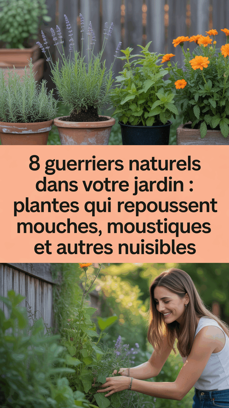 8 Guerriers Naturels dans Votre Jardin : Plantes Qui Repoussent Mouches, Moustiques et Autres Nuisibles