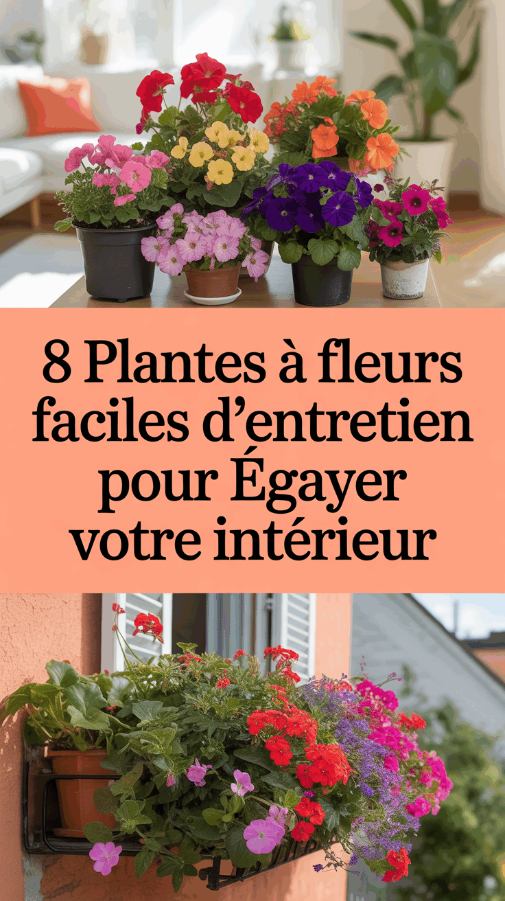 8 Plantes à Fleurs Faciles d&rsquo;Entretien pour Égayer Votre Intérieur