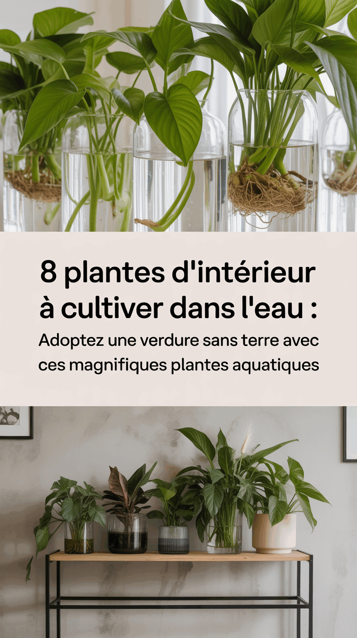 8 Plantes d’intérieur à cultiver dans l’eau : adoptez une verdure sans terre avec ces magnifiques plantes aquatiques